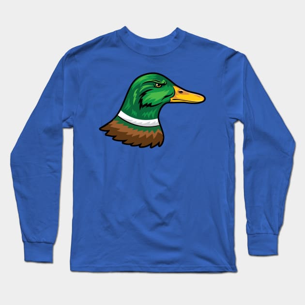 Cartoon Duck Long Sleeve T-Shirt by SWON Design